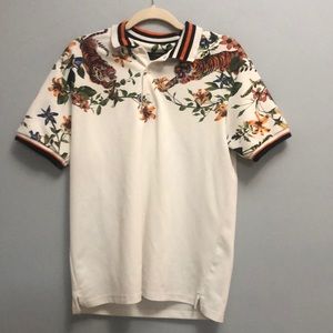 Zara men’s Tiger polo shirt size medium